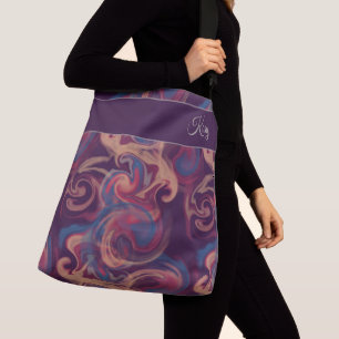Sac Ajustable Aquarelle violette et colorée