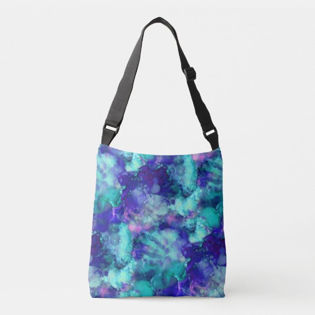 Sac Ajustable aquarelles d'imaginaire bleu : (Devant)