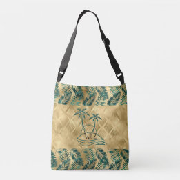 Sac Ajustable Arbre à palmiers vert or personnalisé