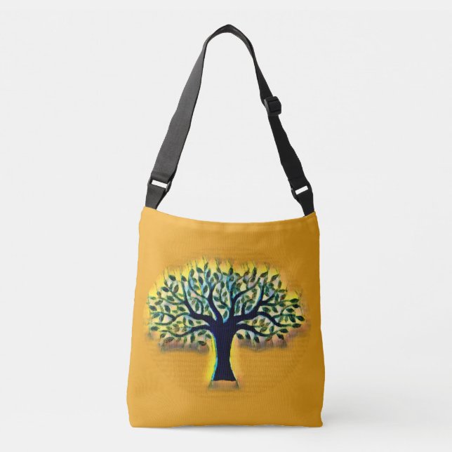Sac Ajustable Arbre de vie Art Abstrait de la nature (Devant)