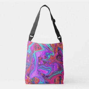 Sac Ajustable Art Abstrait rétro violet, bleu et orange
