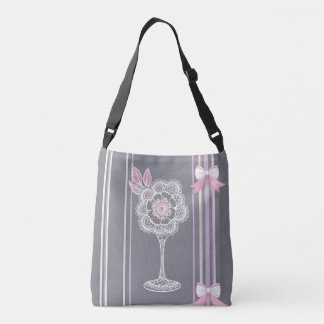 Sac Ajustable Art de l'IA rose et gris