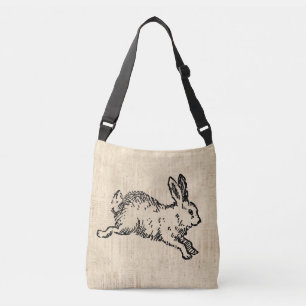 Sac Ajustable Art de script d'illustrations Vintages du lapin de