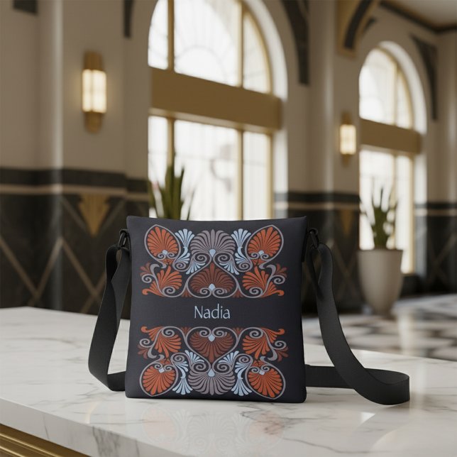 Sac Ajustable Art Nouveau Scrollwork Personnalisé (Créateur téléchargé)