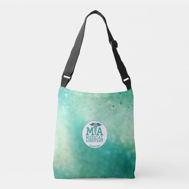 Sac Ajustable Assistant Médicale personnalisé Vert (Devant)