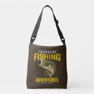 Sac Ajustable Aventures de pêche personnalisées Basse Pêcheur