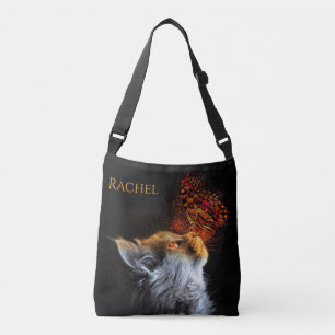 Sac Ajustable Baisers papillon de chat Nom personnalisé