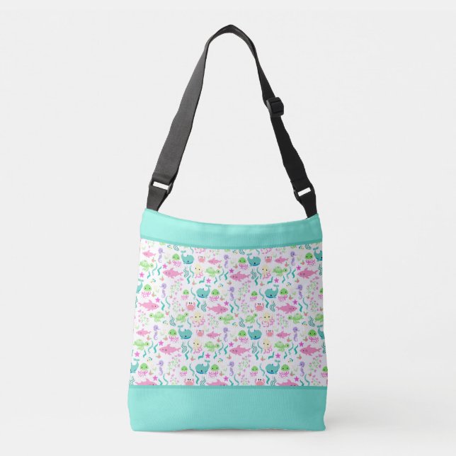 Sac Ajustable Baleine Plage de poulpe Poisson Océan Bébé (Devant)