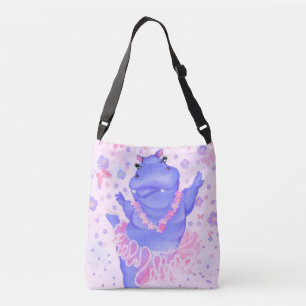 Sac Ajustable Ballerina Hippo Funny Crossbody Bag Ballet Danseus