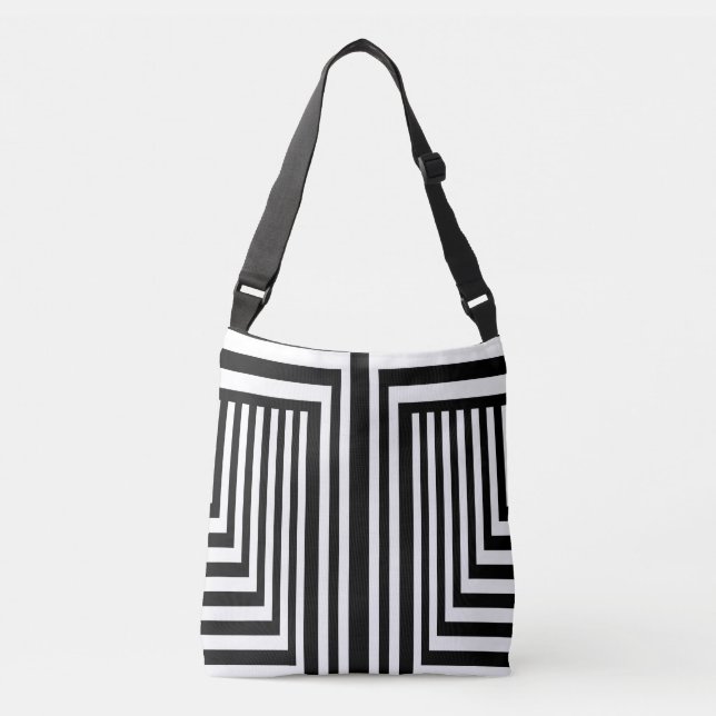 Sac Ajustable Bande noire et blanche (Devant)