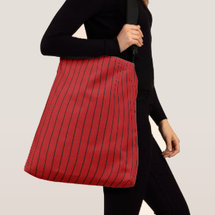 Sac Ajustable Bandes noires et rouges
