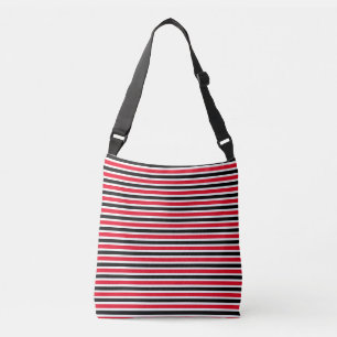 Sac Ajustable Bandes noires rouges blanches