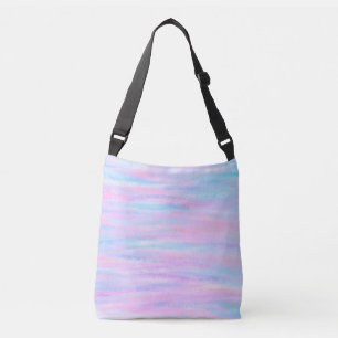 Sac Ajustable Bandes Peintes Turquoise Rose violet