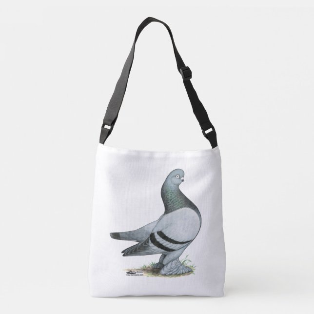 Sac Ajustable Barre Bleue Berliner Tumbler Pigeon (Dos)