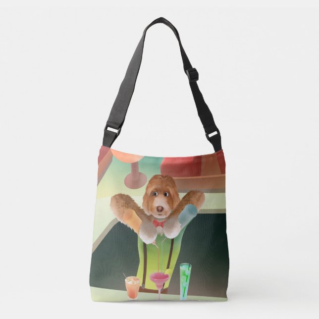 Sac Ajustable Bartending Dog in Retro Bar (Devant)
