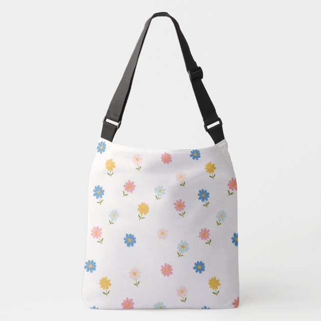 Sac Ajustable Bébé Fleur Rétro Pastel (Devant)