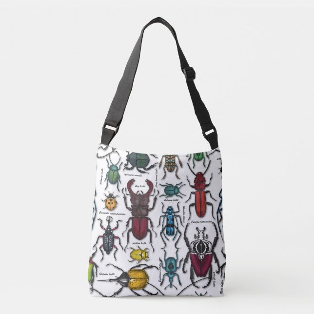 Sac Ajustable Beetons sur blanc (Devant)