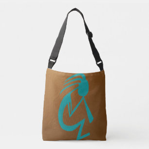 Sac Ajustable Belle peinture Turquoise Kokopelli