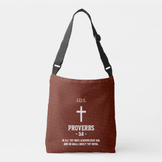 Sac Ajustable Bible Chapitre Verset Chrétien Motif Bourgogne