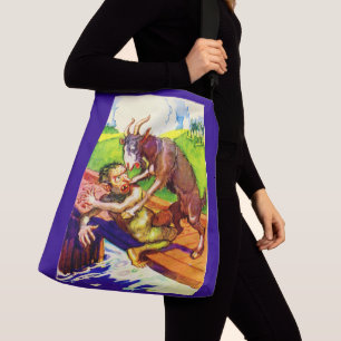 Sac Ajustable billy chèvre gruff et troll print