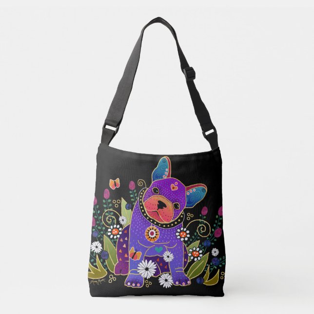 Sac Ajustable BINDI FRENCHIE - French Bulldog fourre-tout ou car (Devant)