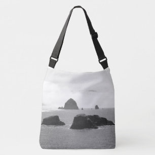Sac Ajustable Black & White Cannon Beach Sea Stations Large