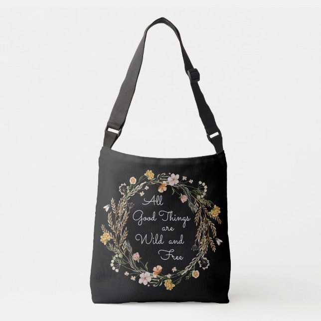 Sac Ajustable Black Wild and Free Cross Body Fourre-tout (Devant)