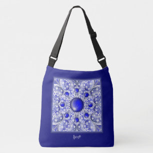 Sac Ajustable Bleu de dentelle en céramique de Grèce