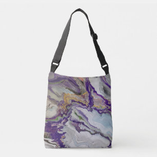 Sac Ajustable Bleu pourpre or et marbre vert
