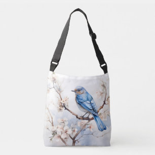 Sac Ajustable Bleu printanier dans l'arbre florissant