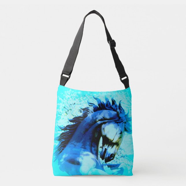 Sac Ajustable bleu sauvage d'étalon de mustang (Devant)