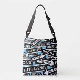 Sac Ajustable Bleu typographique de New York
