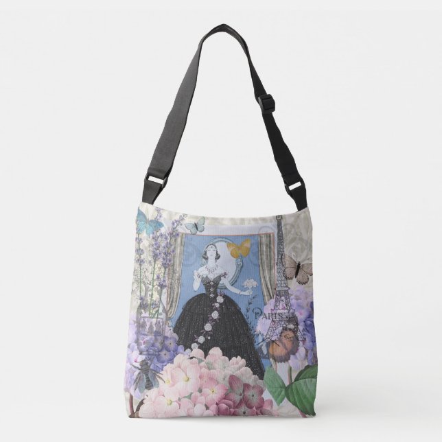 Sac Ajustable Blue Elegant Femme Floral Fancy Gown (Devant)