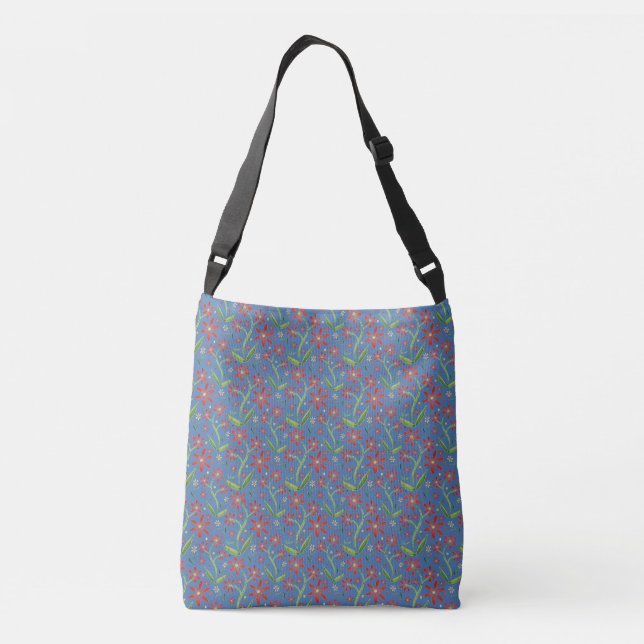 Sac Ajustable Blue Sky | Dancing Watercolor Daisies (Dos)