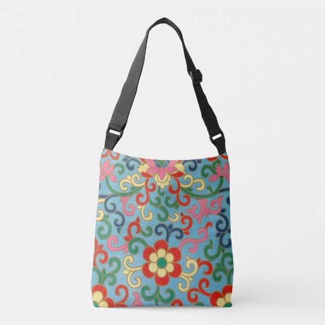 Sac Ajustable Boho Chic Retro Floral Oriental (Devant)