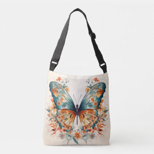 Sac Ajustable Boho Floral Blossom Butterfly Meadow Aquarelle