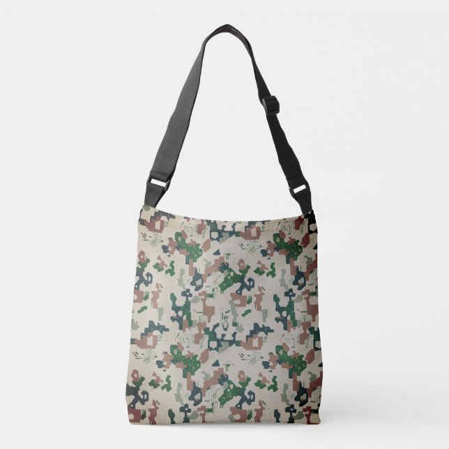 Sac Ajustable Bois de pixel terrestre (Devant)