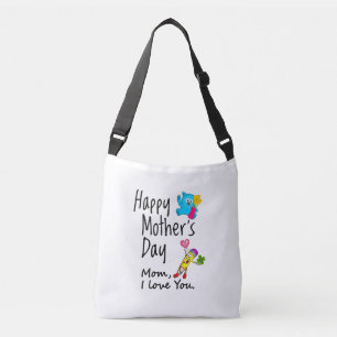 Sac Ajustable Bonne fête des mères. Maman, je t'aime.