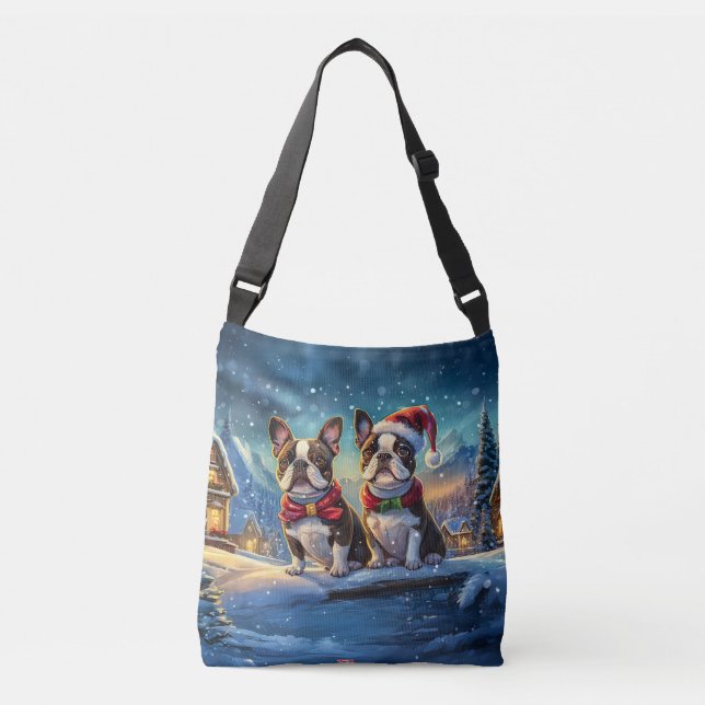 Sac Ajustable Boston Terriers Conception de vacances par Rich AM (Devant)
