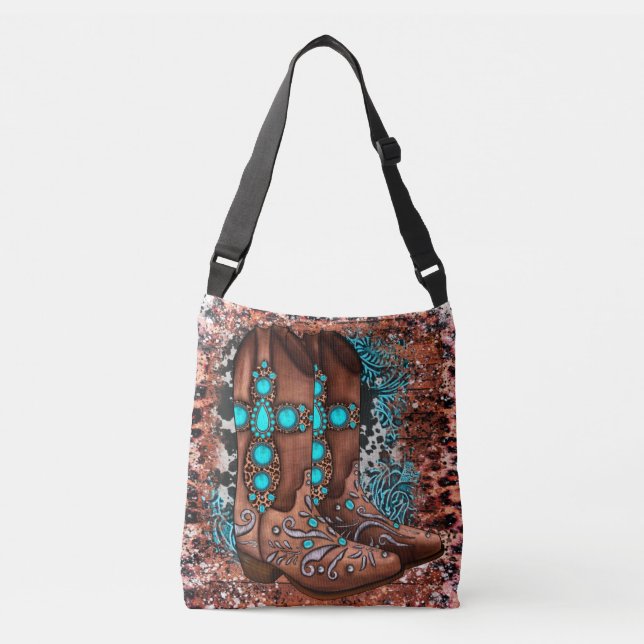 Sac Ajustable Botte de cowboy de l'Ouest du pays (Devant)
