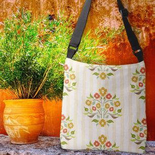 Sac Ajustable Bouquet d'Astors motif floral orange
