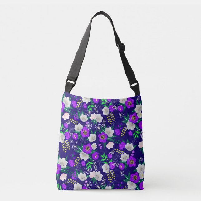 Sac Ajustable Bouquet de fleurs de printemps rustique (Devant)