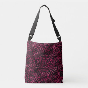 Sac Ajustable Bourgogne et Or Série Léopard Design 9
