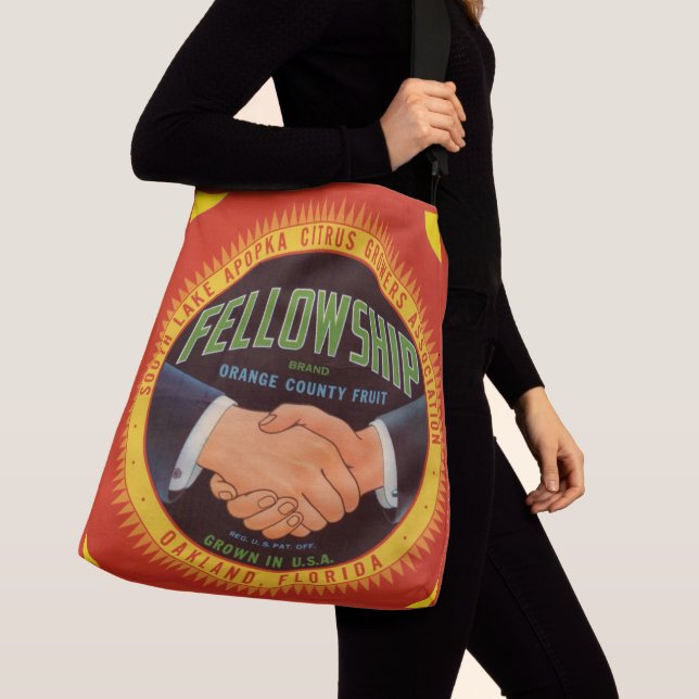 Sac Ajustable Bourse de recherche Orange Country Citrus étiquett (De près)
