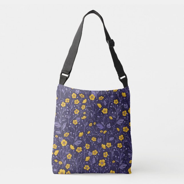Sac Ajustable Boutons jaunes et violets (Devant)