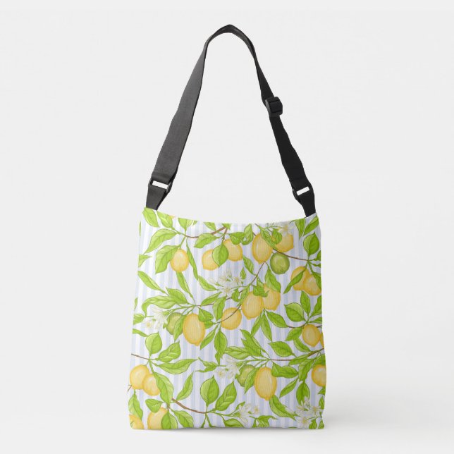 Sac Ajustable Branche de citronnier : Motif sans fil (Devant)