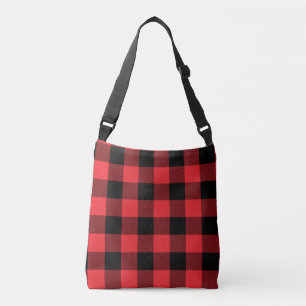 Sac Ajustable Buffalo Plaid Red Black Check