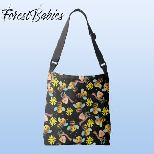 Sac Ajustable Bumble Bee 🐝 Jaune Daisy Honey Black Floral