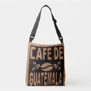 SAC AJUSTABLE BURLAP CAFÉ PURLE FOURRE-TOUT FAUX, GUATEMALAN