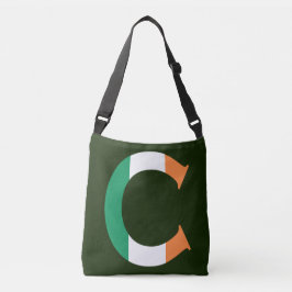 Sac Ajustable C Monogramme superposé sur le drapeau irlandais cb